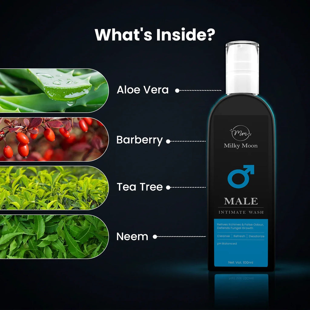 Male Intimate Wash with Aloe Vera, Barberry 100ml