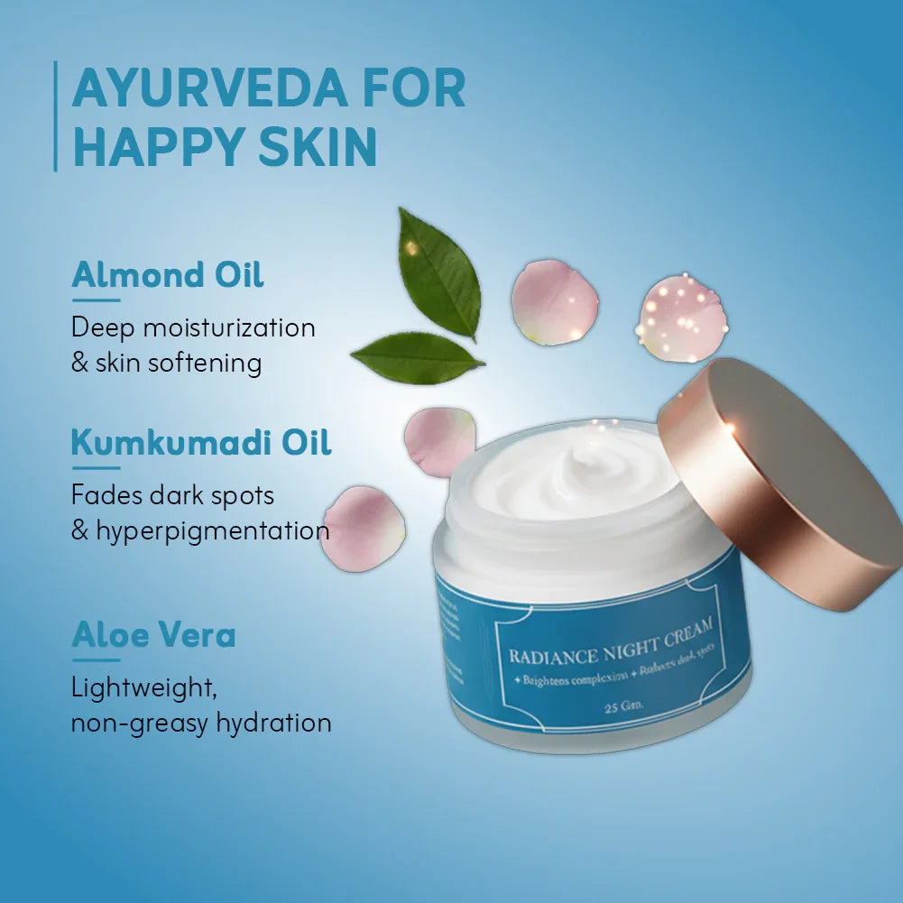 Radiance Night Cream Repairs Wrinkles & Fine Lines 25gm