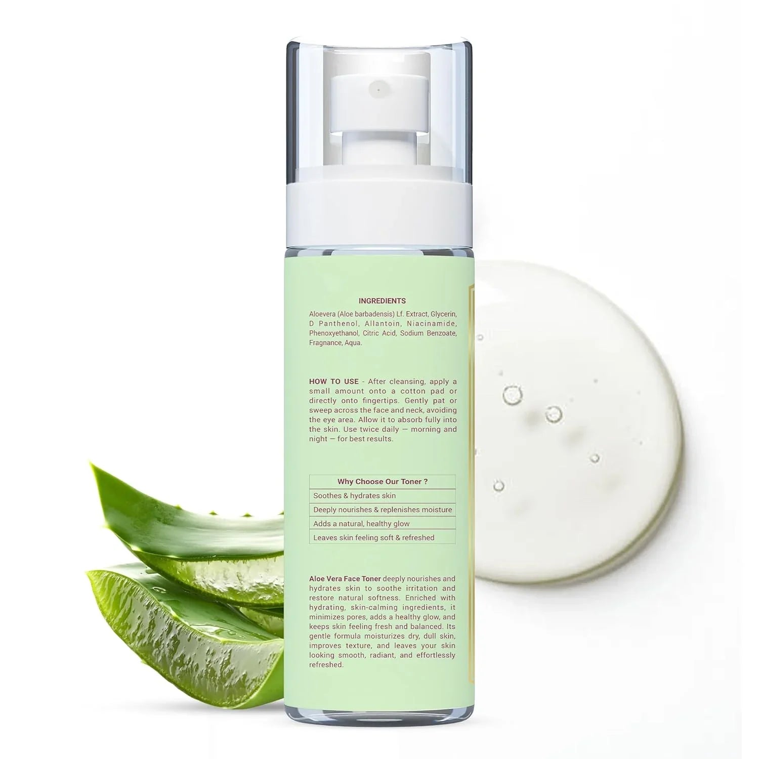 Aloe Vera Cooling & Hydrating Face Toner 100ml