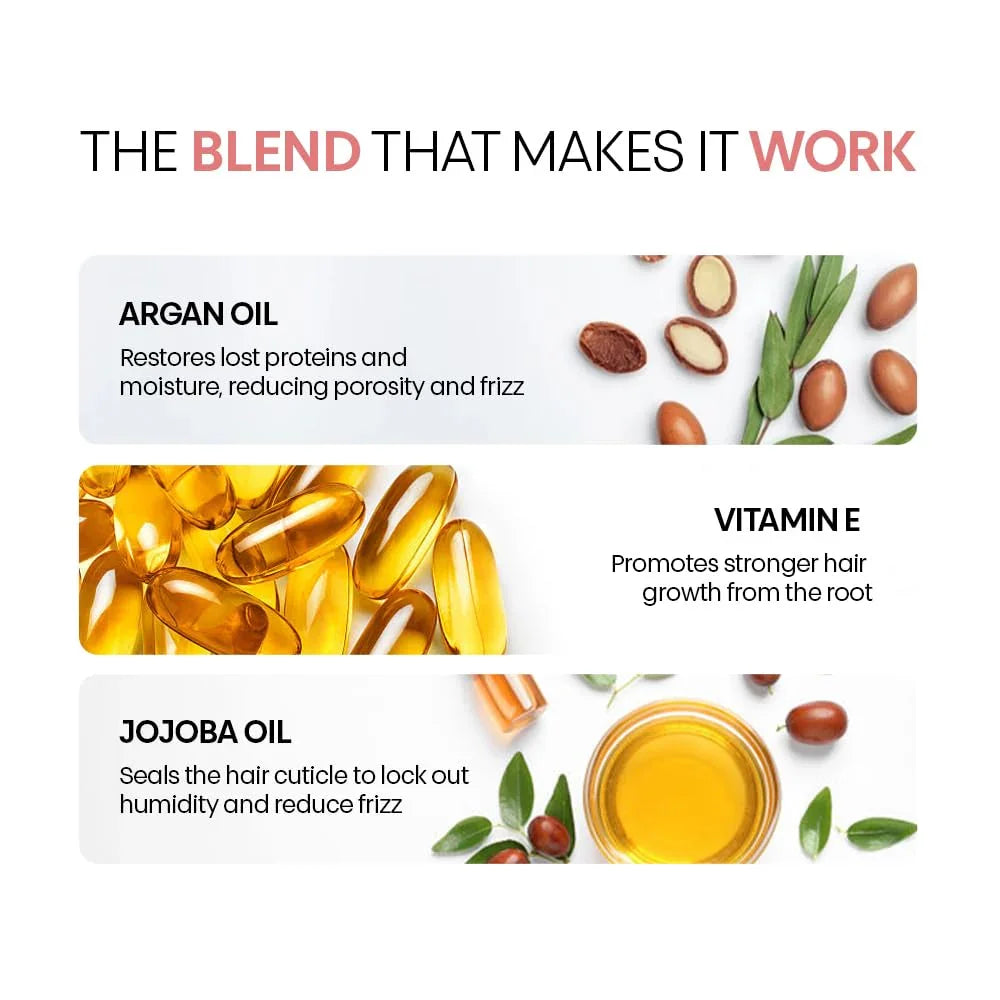 Conditioner for frizzy Hair 100ml with Argan Oil, Vitamin E & Jojoba oil