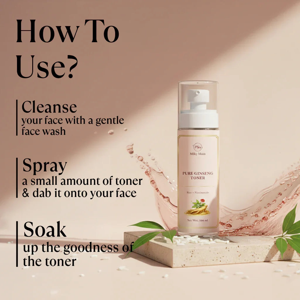 Ginseng Toner For Glowing Skin Korean 100ml