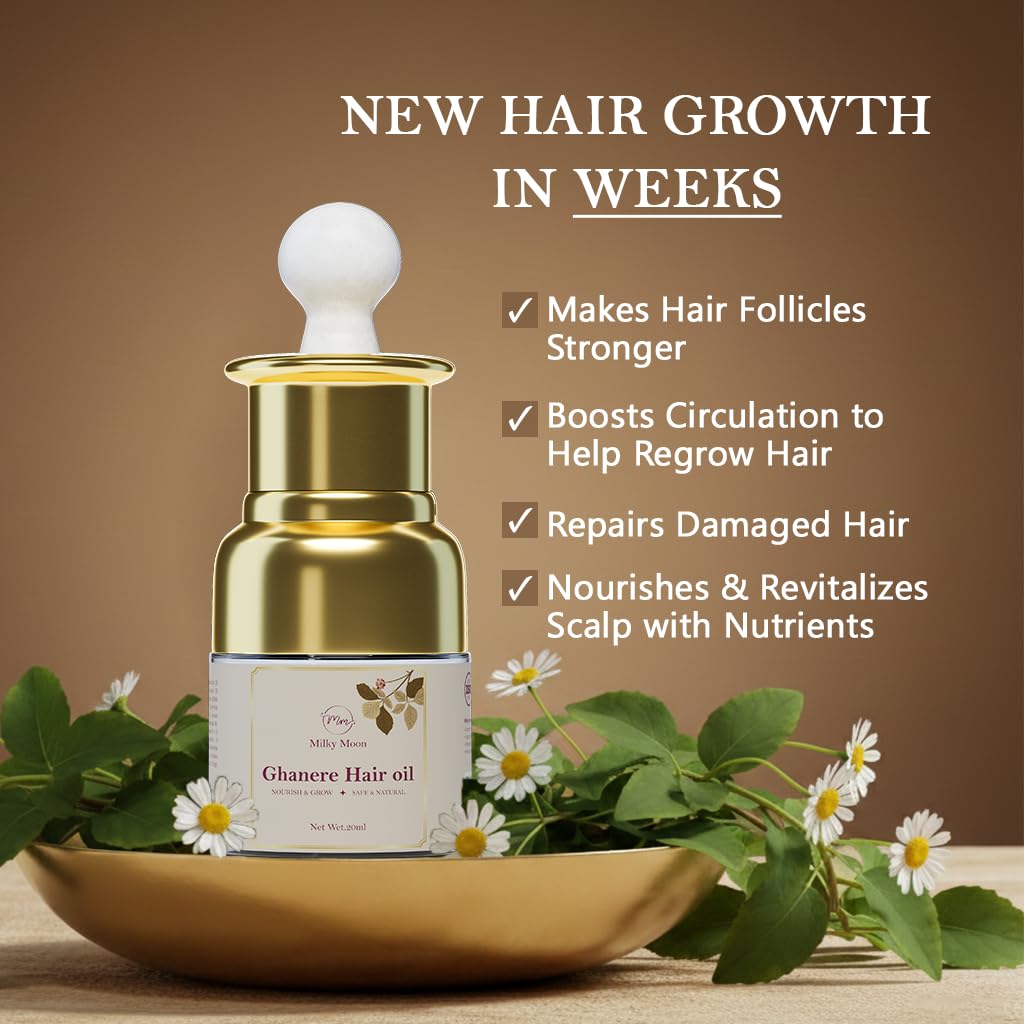 Ghanere Hair Oil for Hair Growth & Anti Hair Fall For Both Men & Women (20 ML)