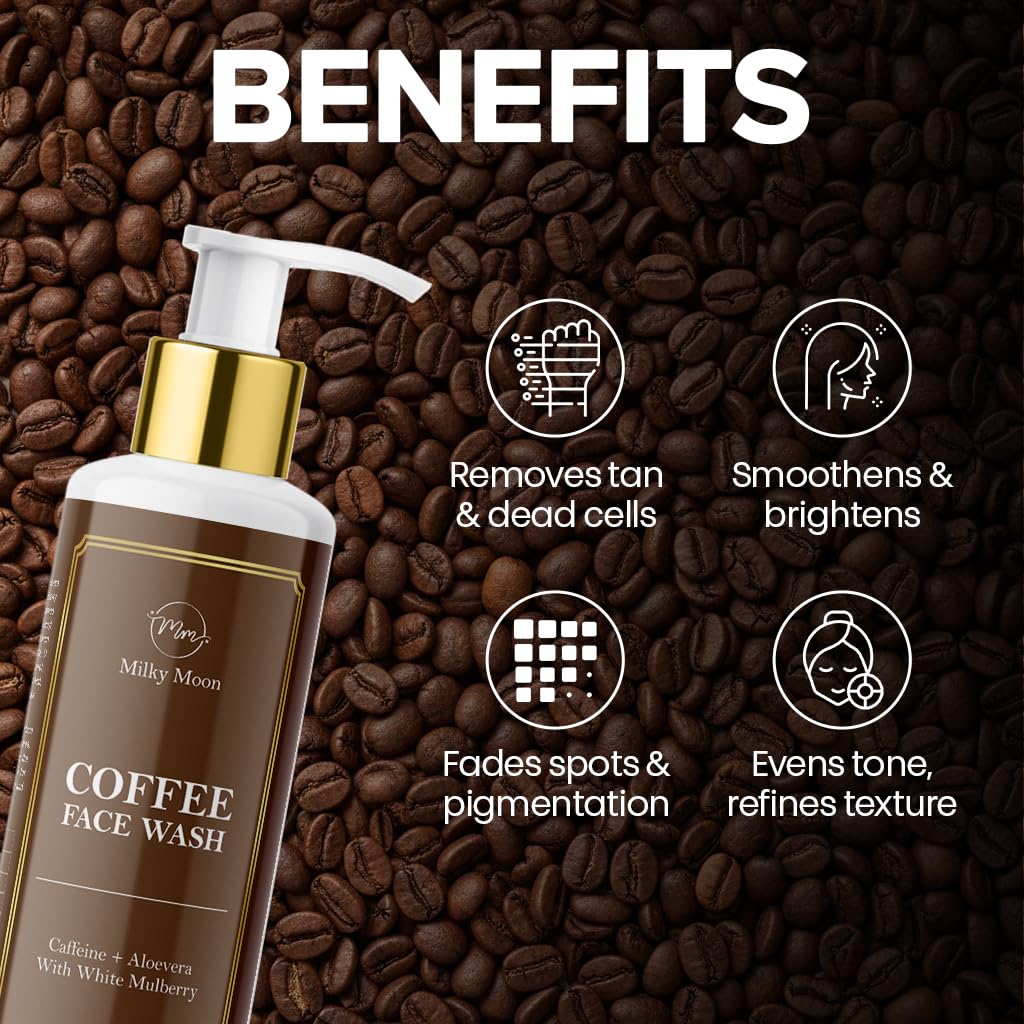 Coffee Face Wash for De-Tan & Oil Control – Anti Pollution Deep Cleansing Face Cleanser 100ml | For Men & Women