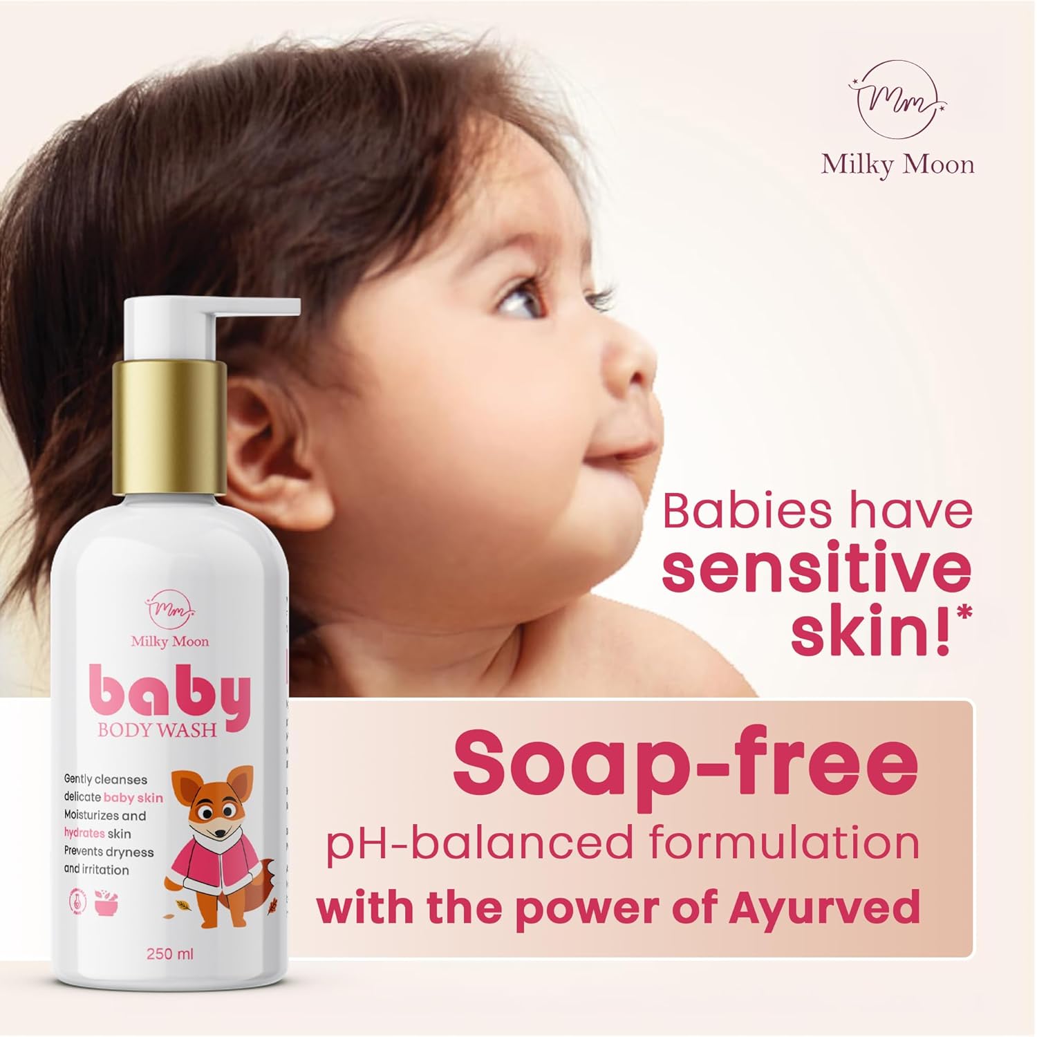 Baby Body wash No tears formula  250ml Tear-free, soap-free, paraben-free