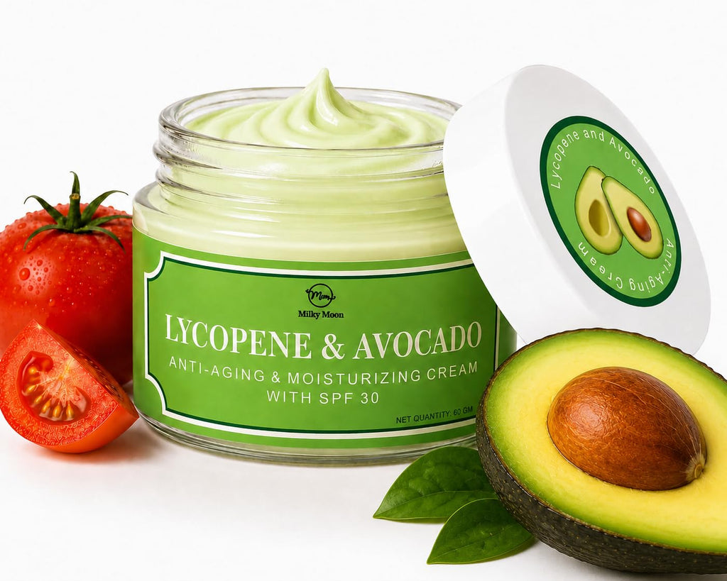 Lycopene & Avocado Anti-Aging & Moisturizing Cream with SPF 30 for Rejuvinita, Pigmentation, Dark Spots & Dark Circles For Men & Women 50gm Day and Night Creamc