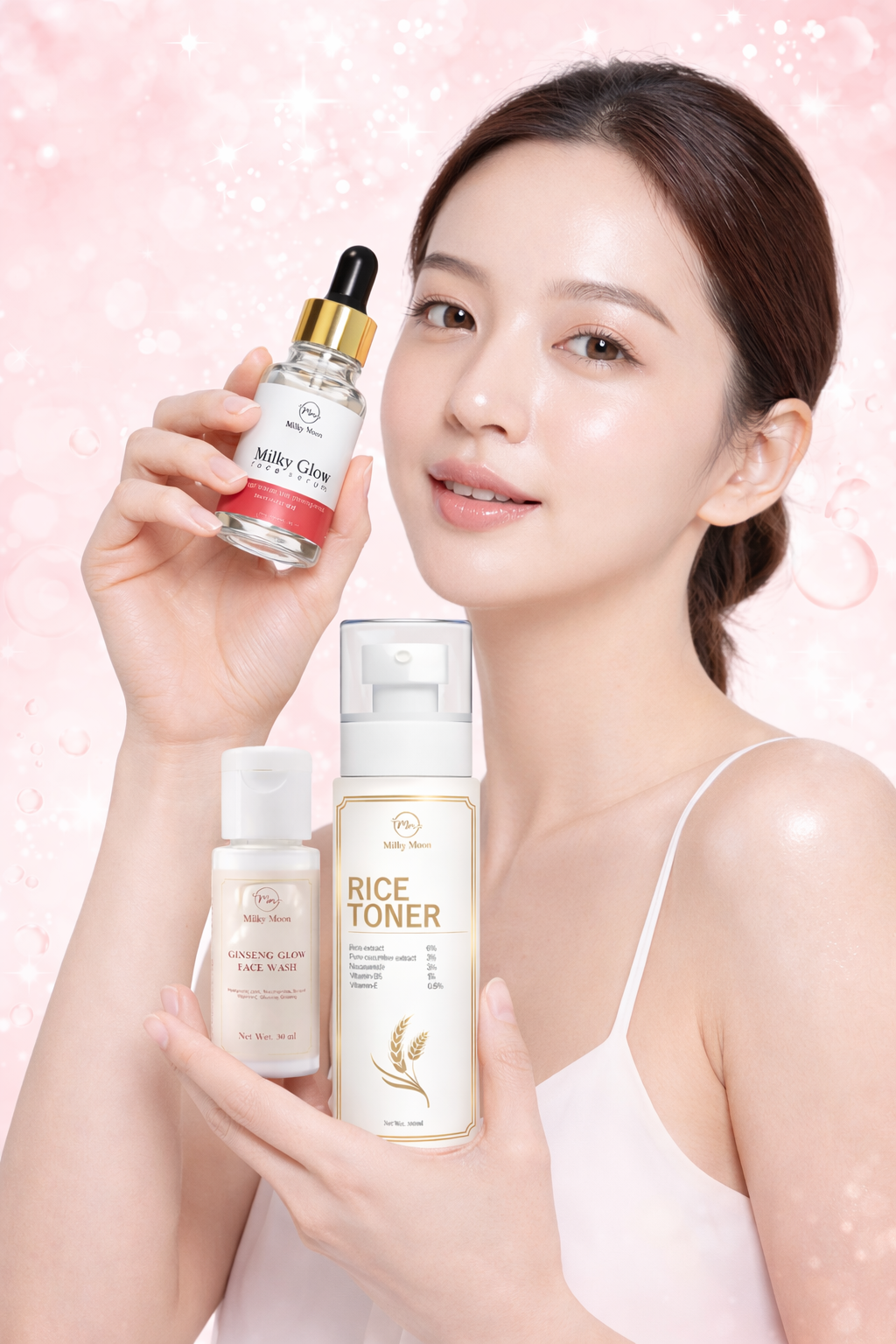 Korean Glass Skin Glow Combo – Complete Skincare Ritual for Radiant, Hydrated & Clear Skin