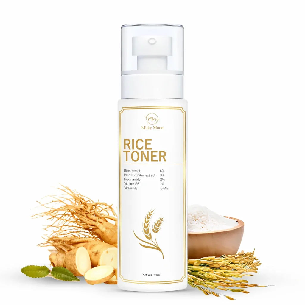 Rice water Toner with Niacinamide 3%, Rice Extract 6% & Vitamin-B5, Vitamin E 100ml