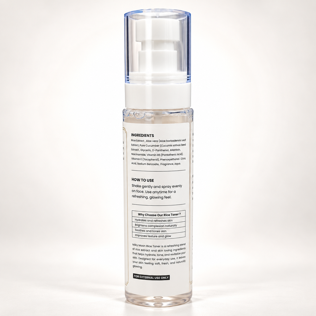 Rice Toner for Face with Rice Extract Niacinamide Hydration 100ml
