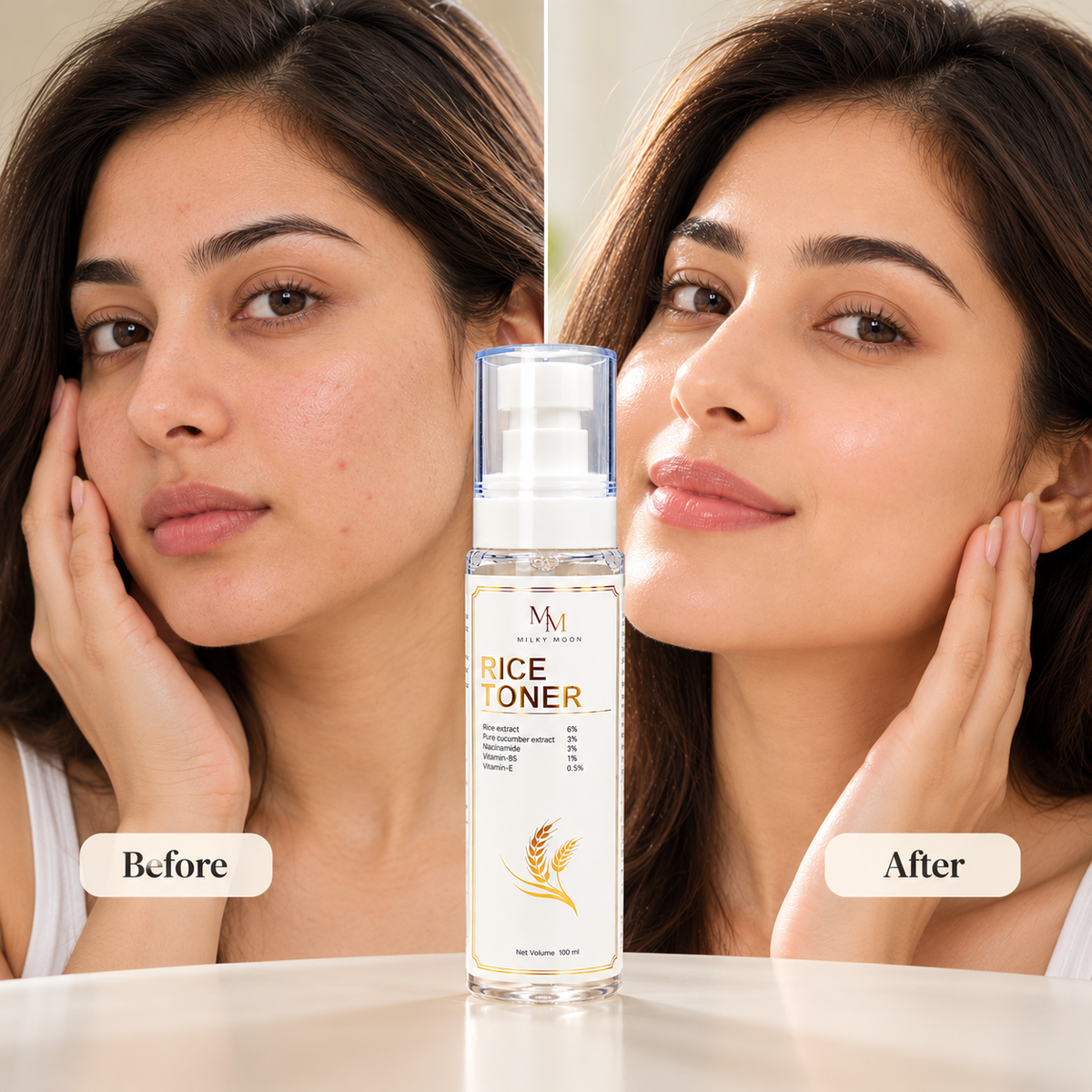 Rice Toner for Face with Rice Extract Niacinamide Hydration 100ml