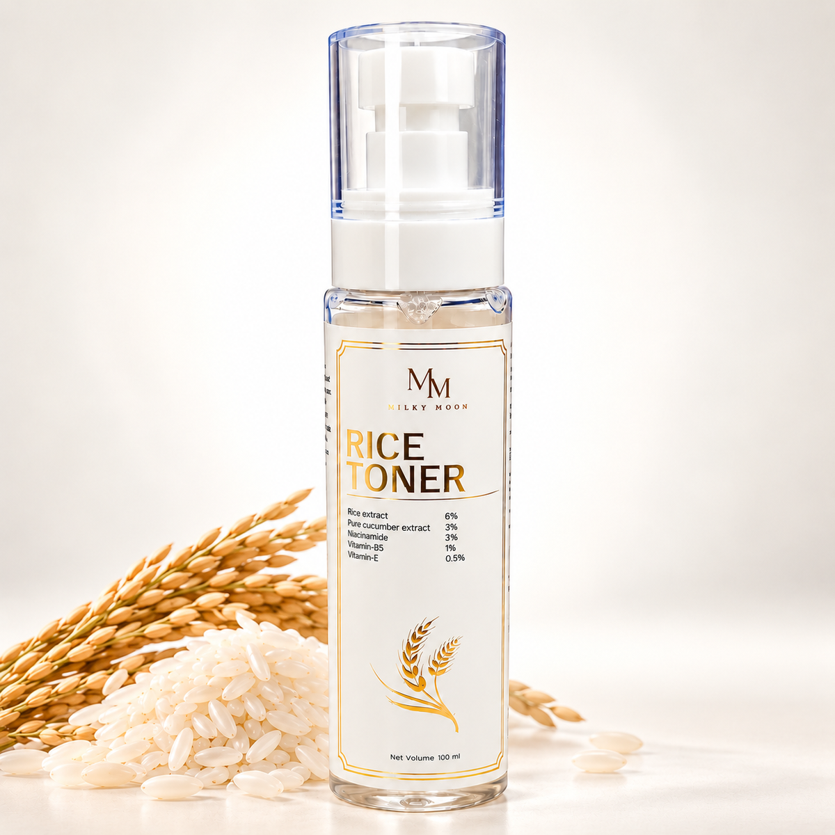 Rice Toner for Face with Rice Extract Niacinamide Hydration 100ml