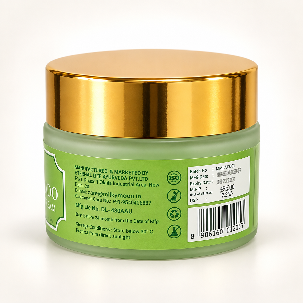 Lycopene Avocado Anti-Aging Moisturizing Cream with SPF 30 50gm
