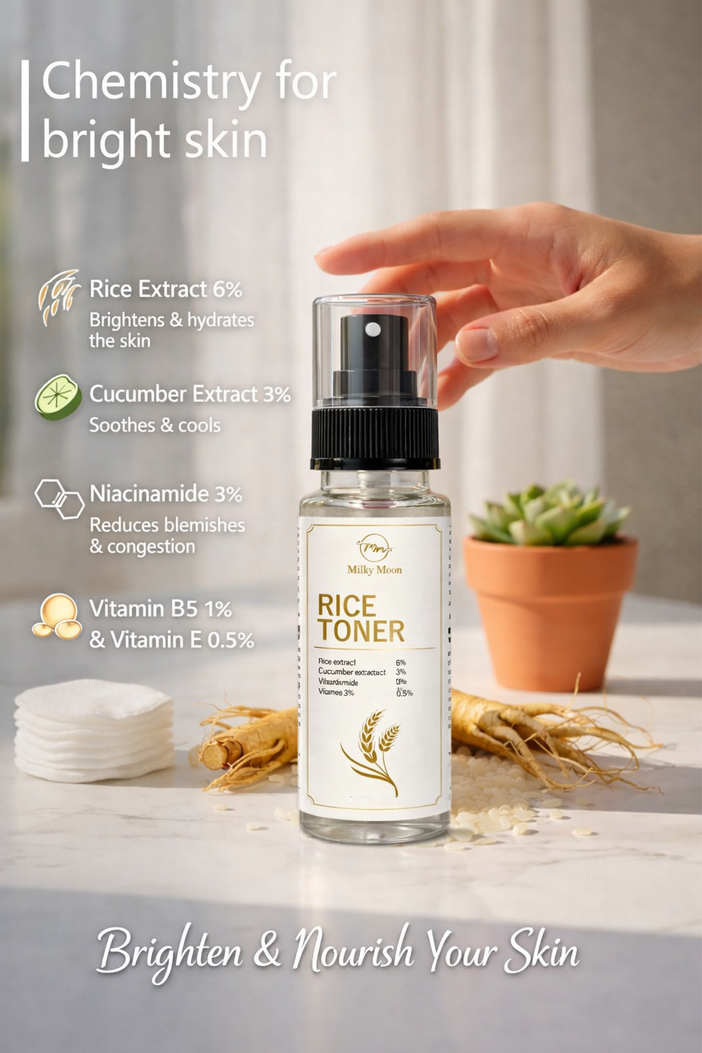 Rice water Toner Trail  Pack 30ml