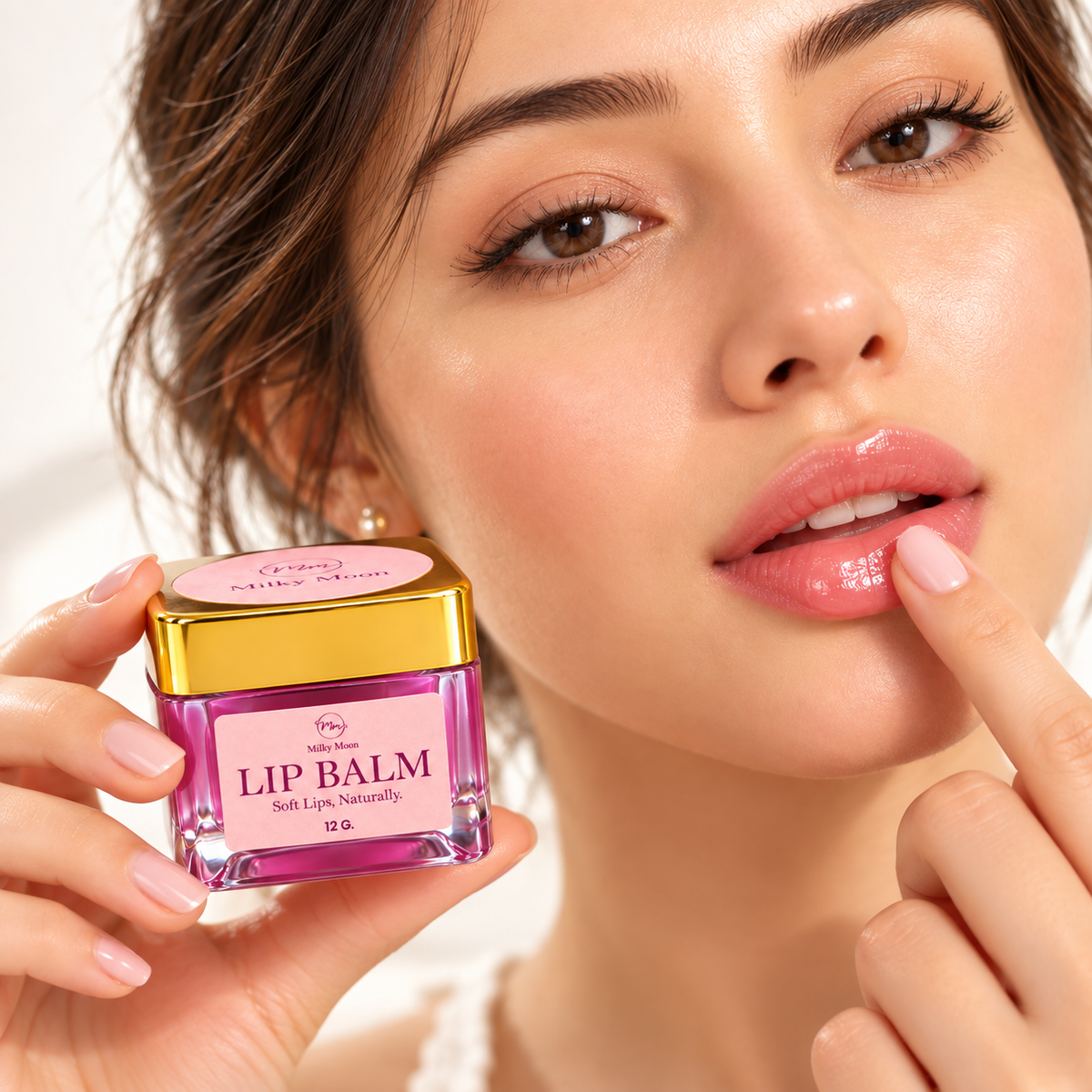 Lip Balm for Dry Chapped Lips with Almond Oil Vitamin E 12g
