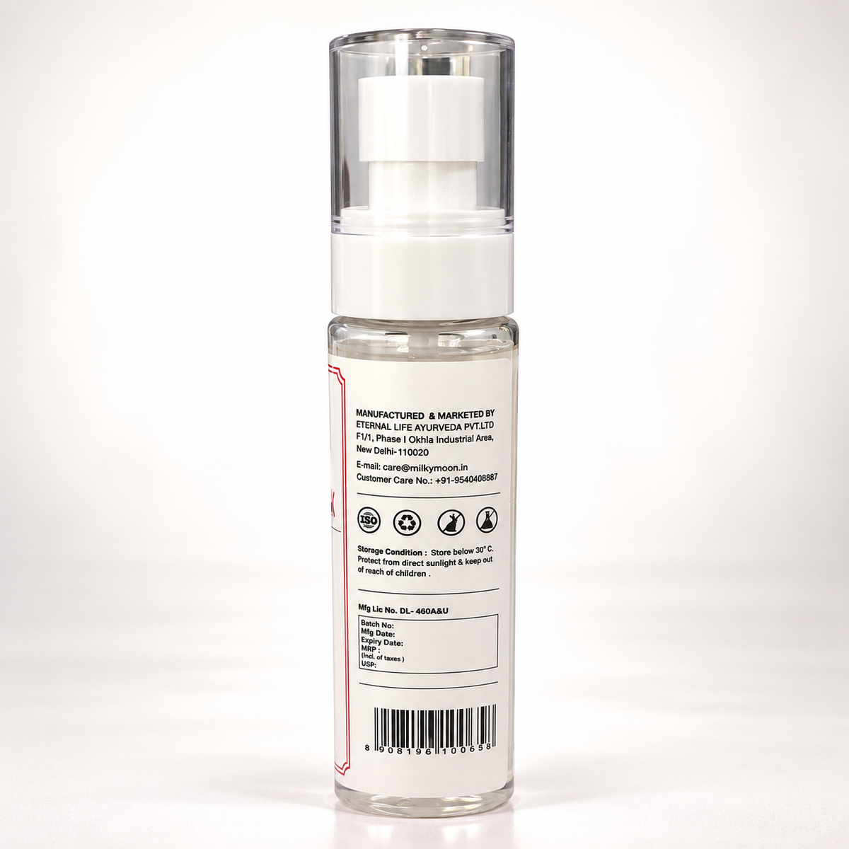 Rose Water Spray for Face Body Hydrating Refreshing Mist 100ml