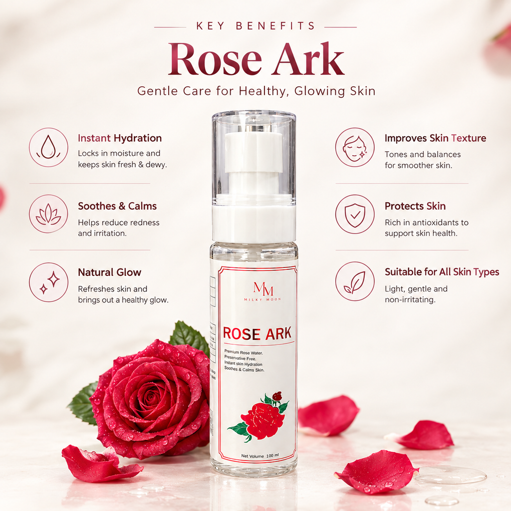 Rose Water Spray for Face Body Hydrating Refreshing Mist 100ml