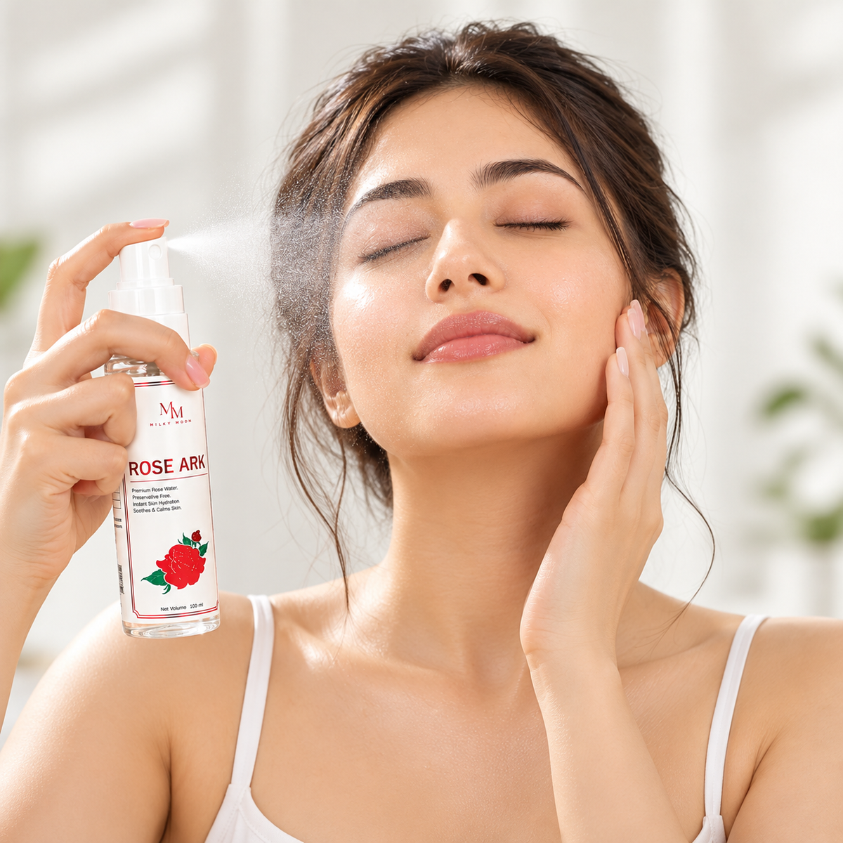 Rose Water Spray for Face Body Hydrating Refreshing Mist 100ml