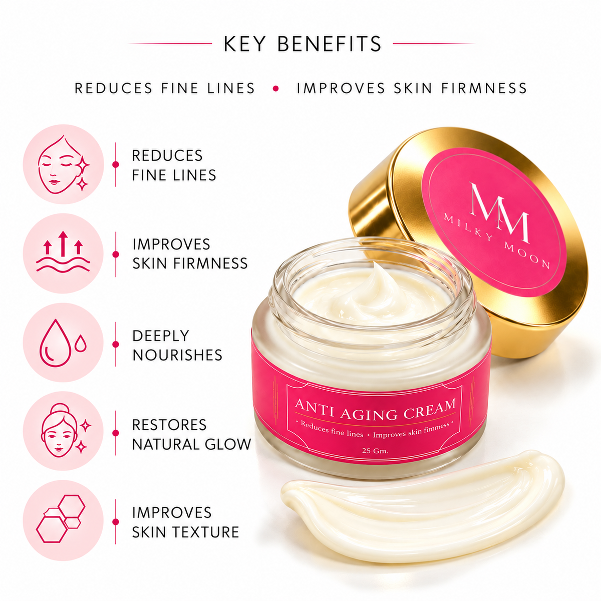 Anti-Aging Face Cream for Fine Lines and Skin Firmness 25gm