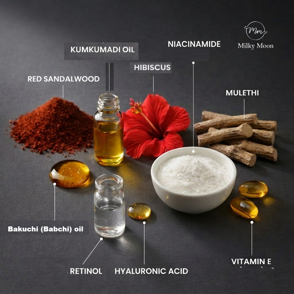 Red Sandalwood & Hibiscus Skin Repair Cream, with 0.1% Retinol