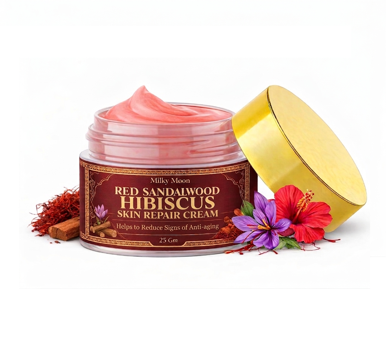 Red Sandalwood & Hibiscus Skin Repair Cream, with 0.1% Retinol