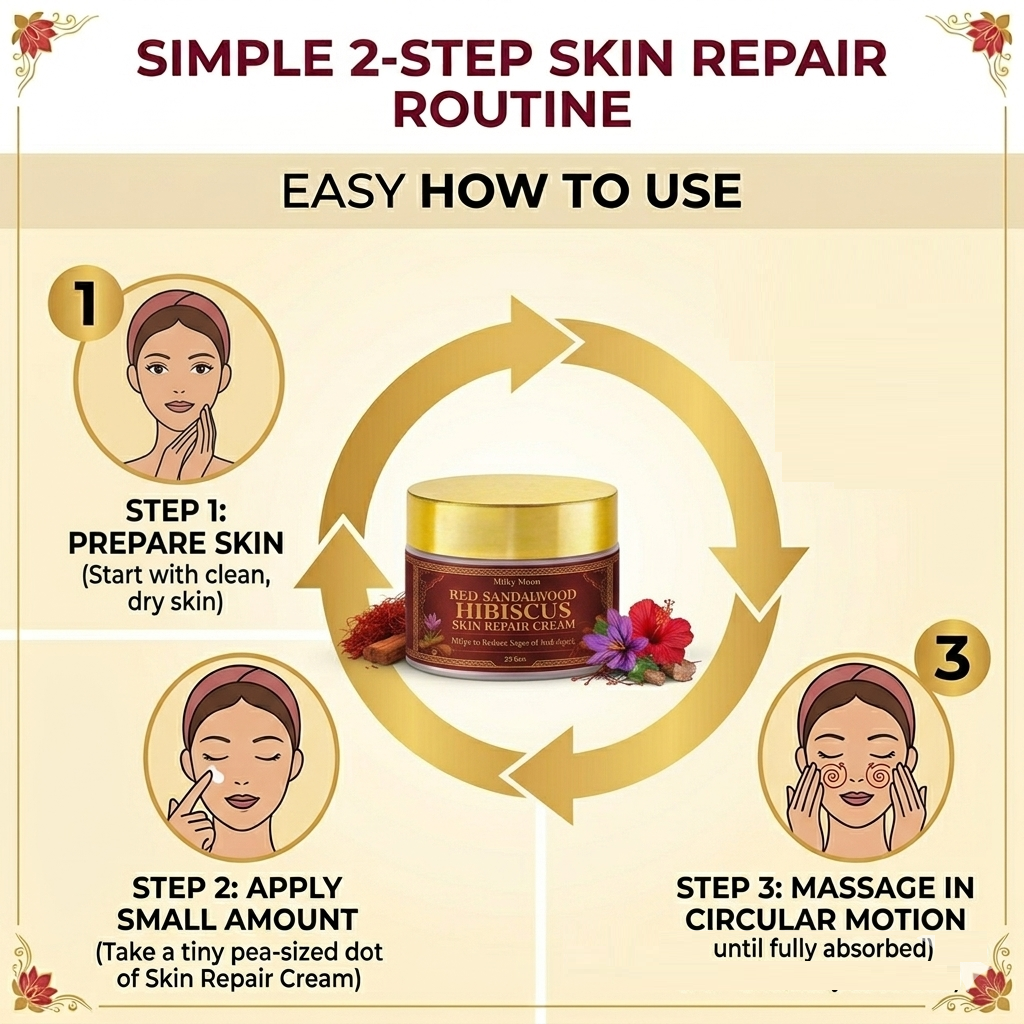 Red Sandalwood & Hibiscus Skin Repair Cream, with 0.1% Retinol