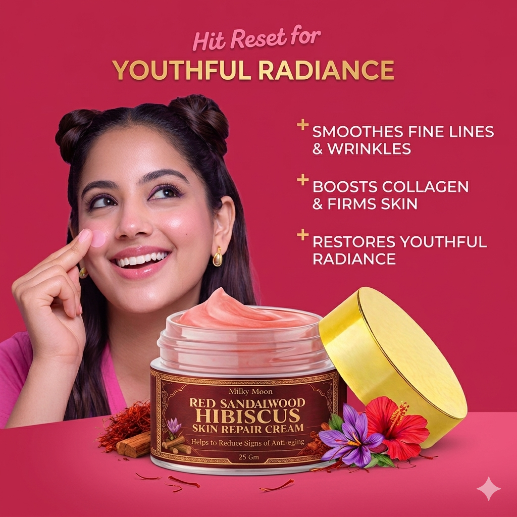 Red Sandalwood & Hibiscus Skin Repair Cream, with 0.1% Retinol