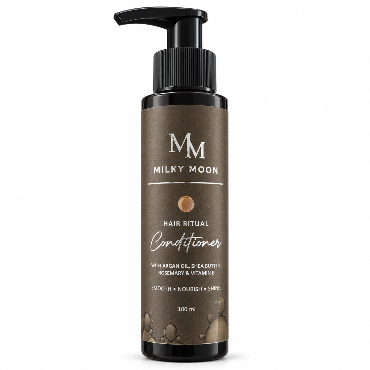 Milky Moon Hair Ritual Conditioner with Argan Oil, Shea Butter, Rosemary & Vitamin E for Smooth, Shiny Hair – 100 ml