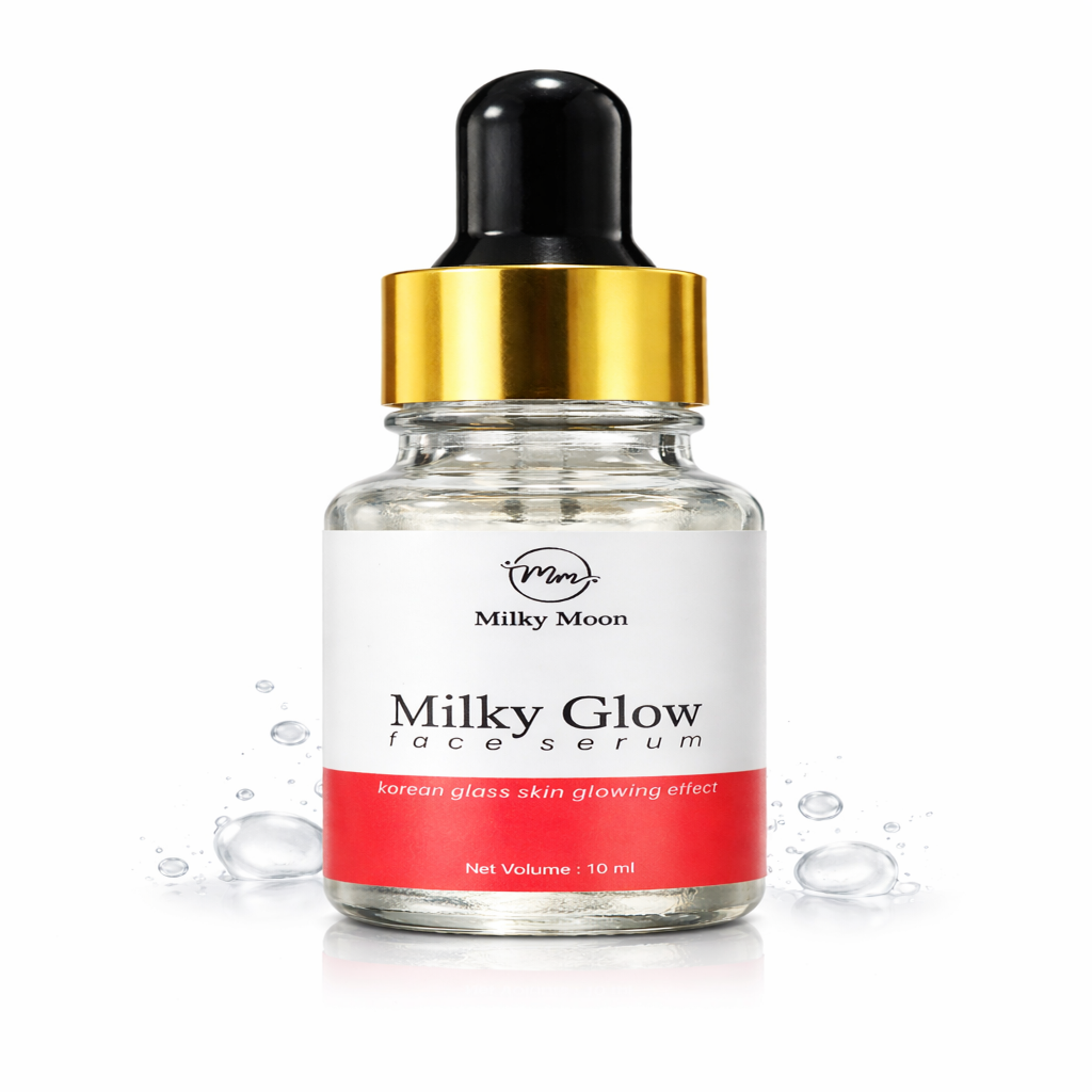 Milky Glow Face Serum, Korean Glass Skin Glowing Effect 10ml